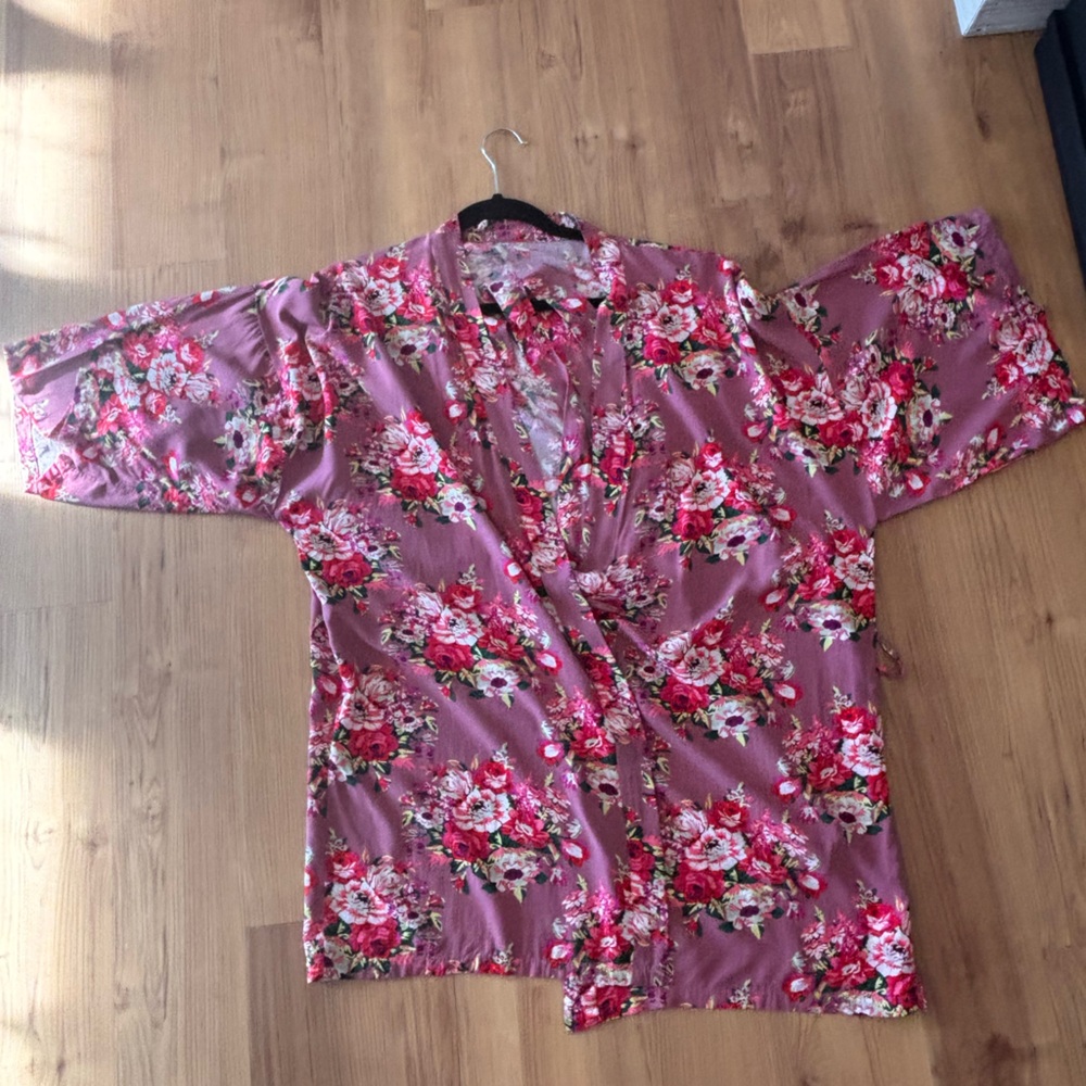 Floral Kimono Inspired Bathrobe